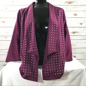 Purple Studded Blazer